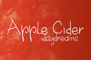 Apple Cider Daydreams: A Hand-Drawn Font for Creative Expression