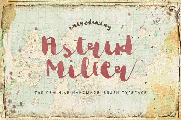 Astrud Miller: A Feminine Brush Font with Bulky Charm for Modern Design Projects