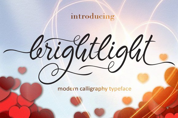 Brightlight: A Handwritten Font with Elegant Appeal