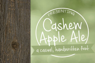 Cashew Apple Ale: A Handwritten Font with Character