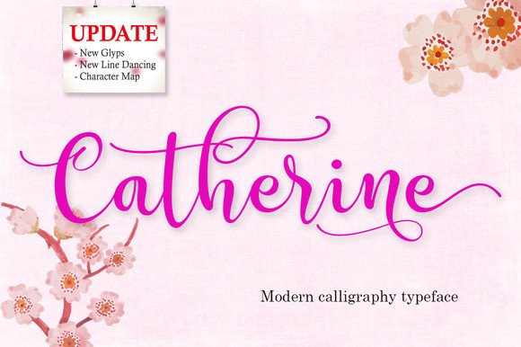 Catherine: A Versatile Handwritten Font for Distinctive Design Work