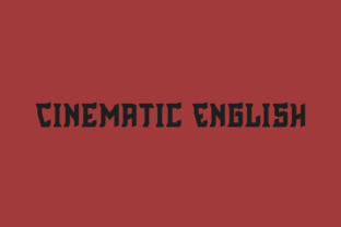 Cinematic English: A Typeface for Modern Storytelling