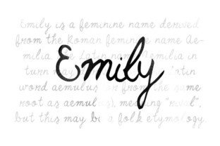 Emily Script Font Elegance for Branding and Design