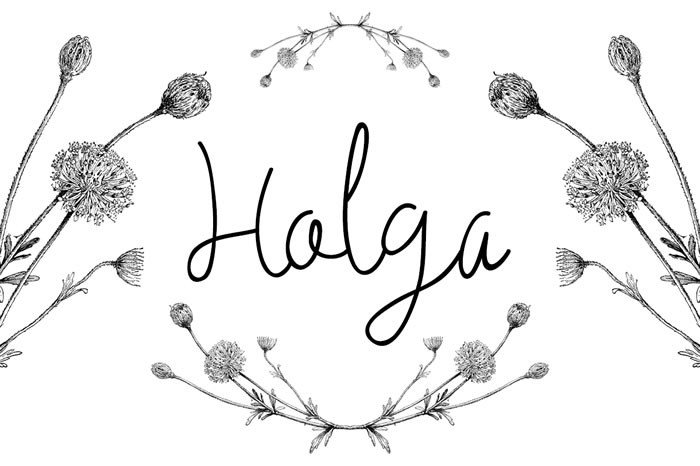 Holga: The Cute Font with Perfect Knots for Your Most Creative Projects