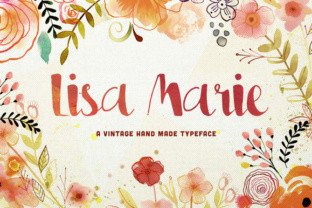 Lisa Marie: A Handwritten Display Font with Charm and Versatility