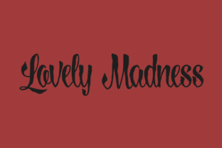 Lovely Madness: A Modern Calligraphy Font That Balances Elegance and Creepy Charm