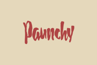Paunchy: The Playful Hand-Lettered Font That Demands a Thoughtful Approach