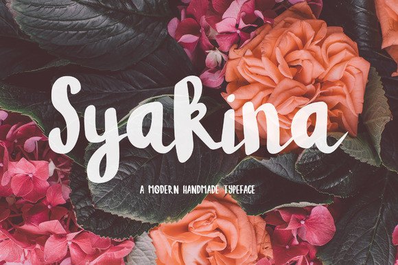 Syakina: A Modern Handwritten Brush Font for Everyone