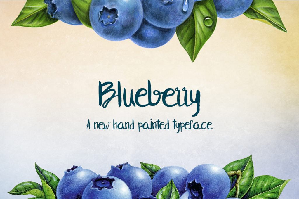 The Blueberry Font: Where Hand-Painted Authenticity Meets Modern Design